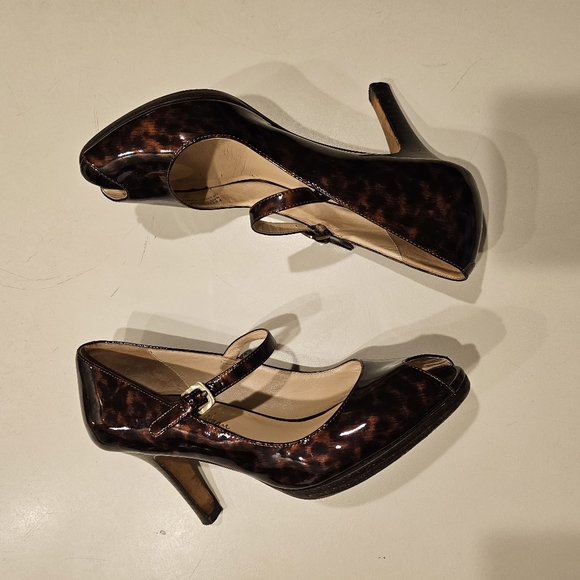 Cole Haan Shoes - Cole Haan Nike Air Peep Toe 4 inch Mary Jane Heels Pumps Size 8B